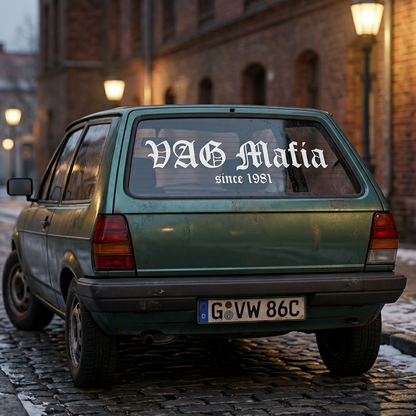 VAG Mafia — Heckscheiben-Aufkleber