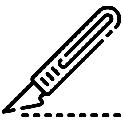 Präzise geschnitten